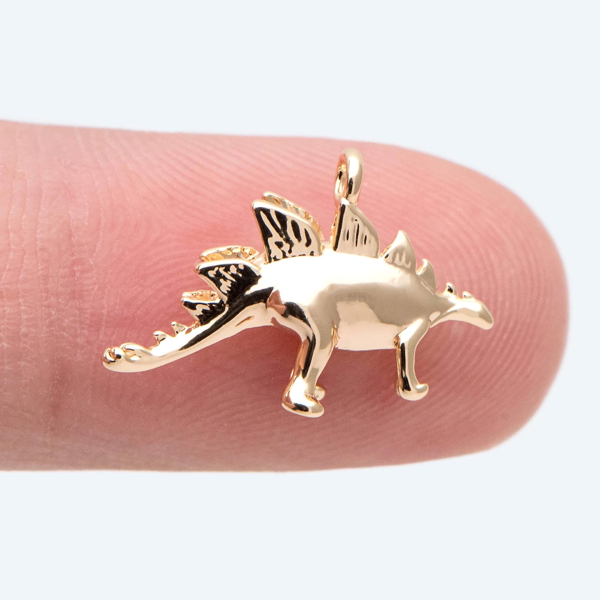 10pcs Gold/ Silver Tone Dinosaur Charm, Jewelry Making, Diy Material, Jewelry Supplies (GB-2650)